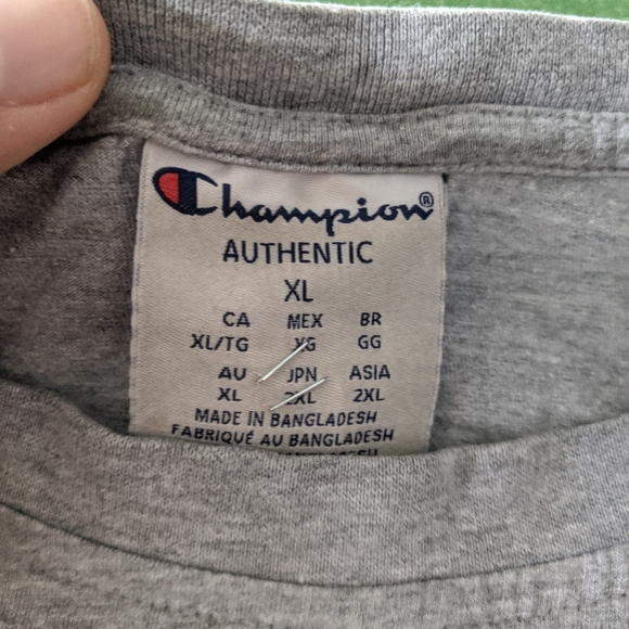 Champion Wisconsin Badgers Tee Grey Size XL - Picture 5 of 6